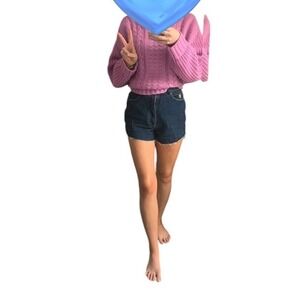 Braxton Stretch Vintage High Waisted Denim Jean Shorts